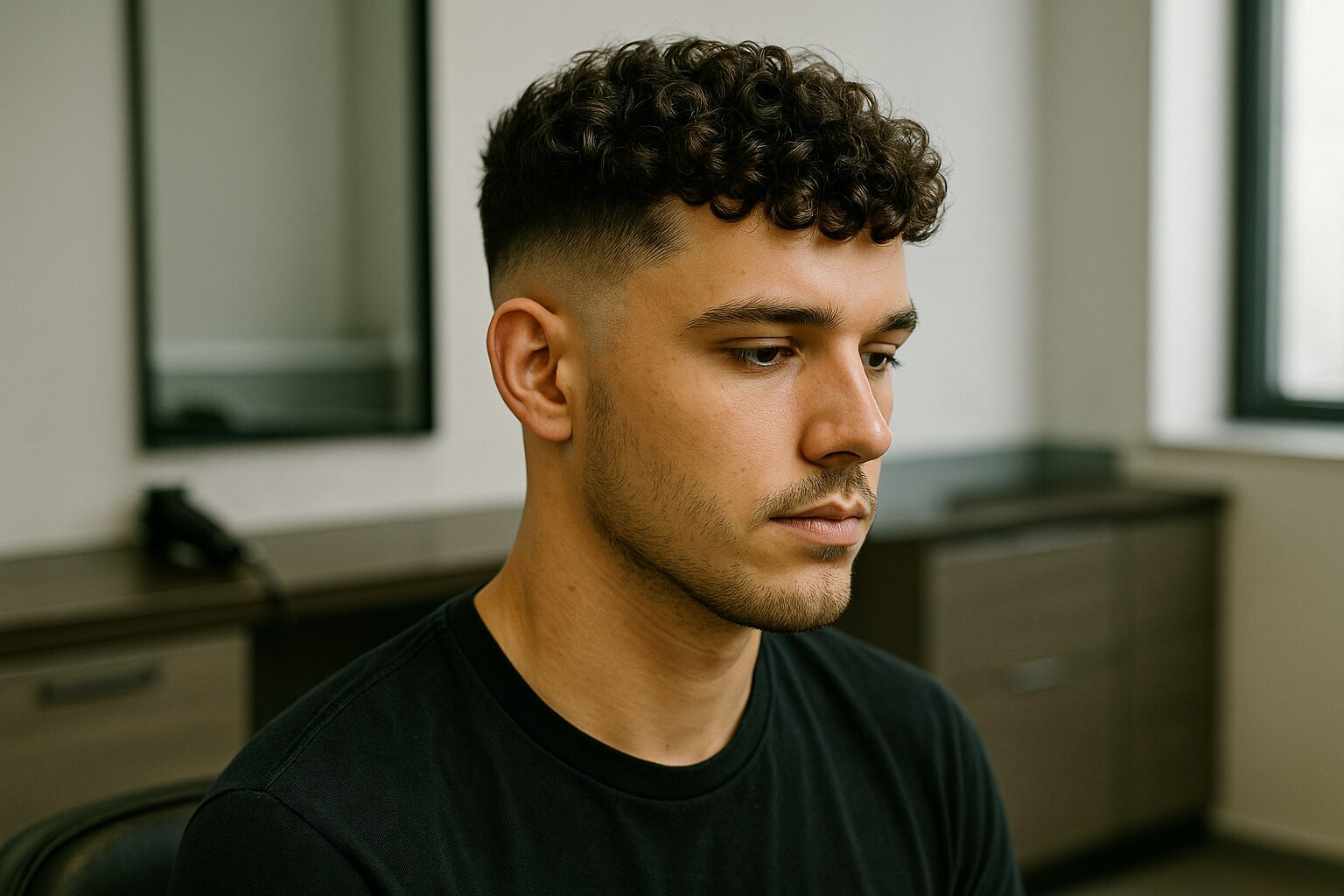 Brokkoli mit Locken-Perm