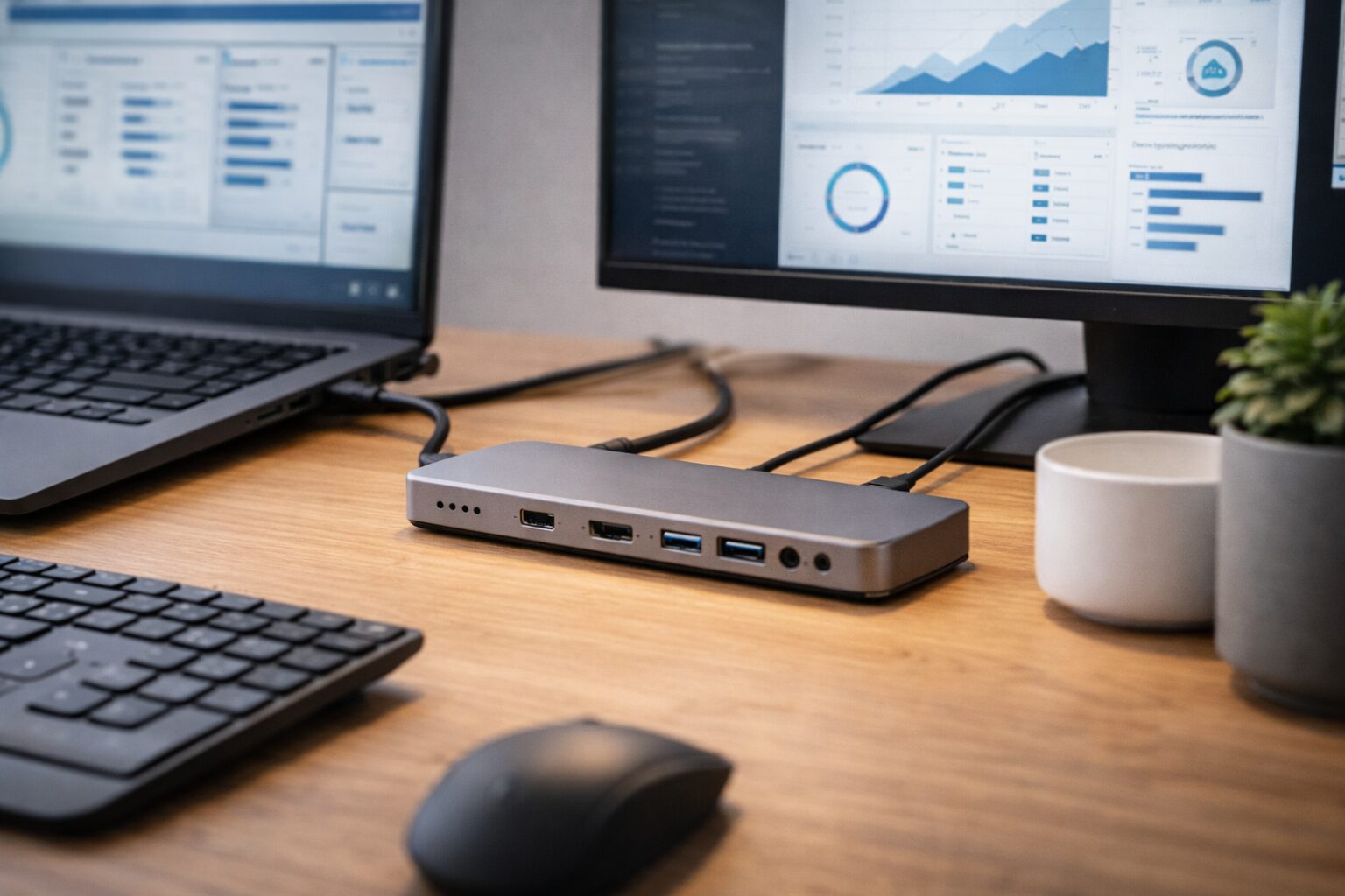 Dockingstation mit intelligenter Anschlussverwaltung