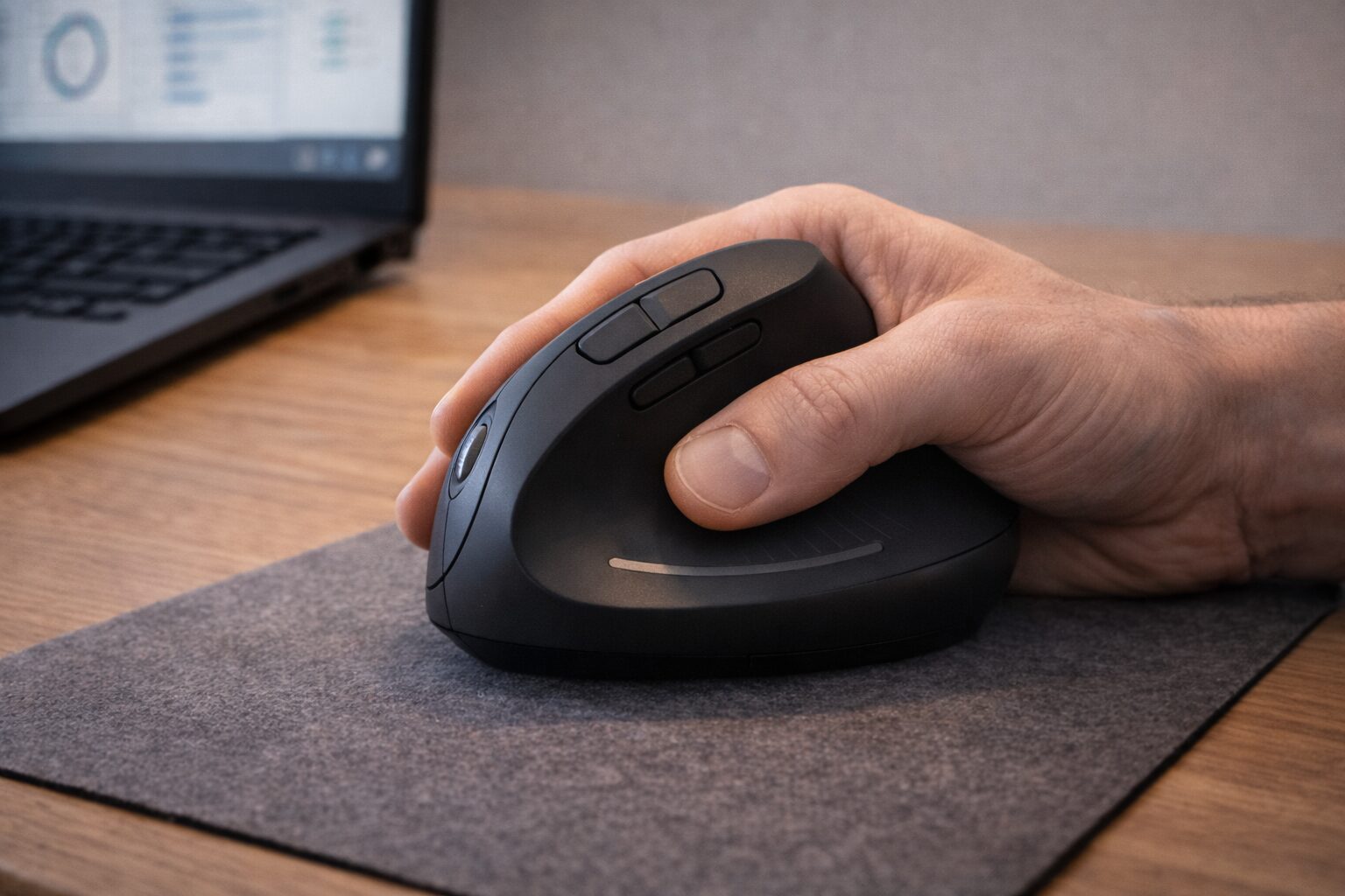 Ergonomische Maus mit Sensoranpassung