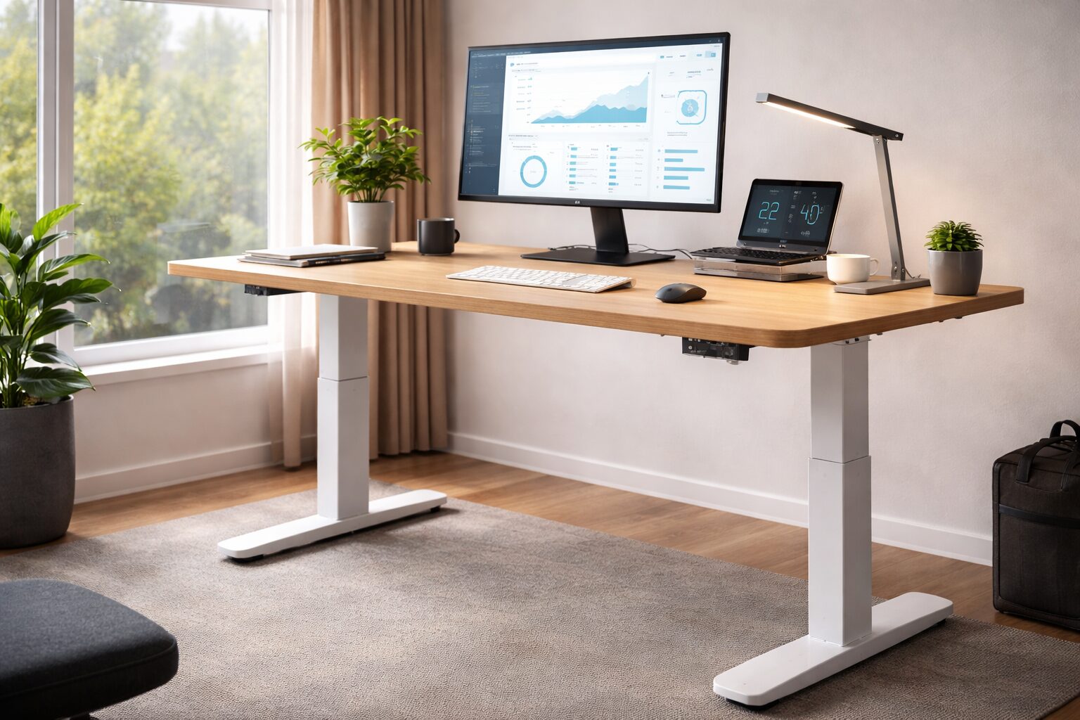 Ergonomischer Smart-Schreibtisch mit Memory-Funktion