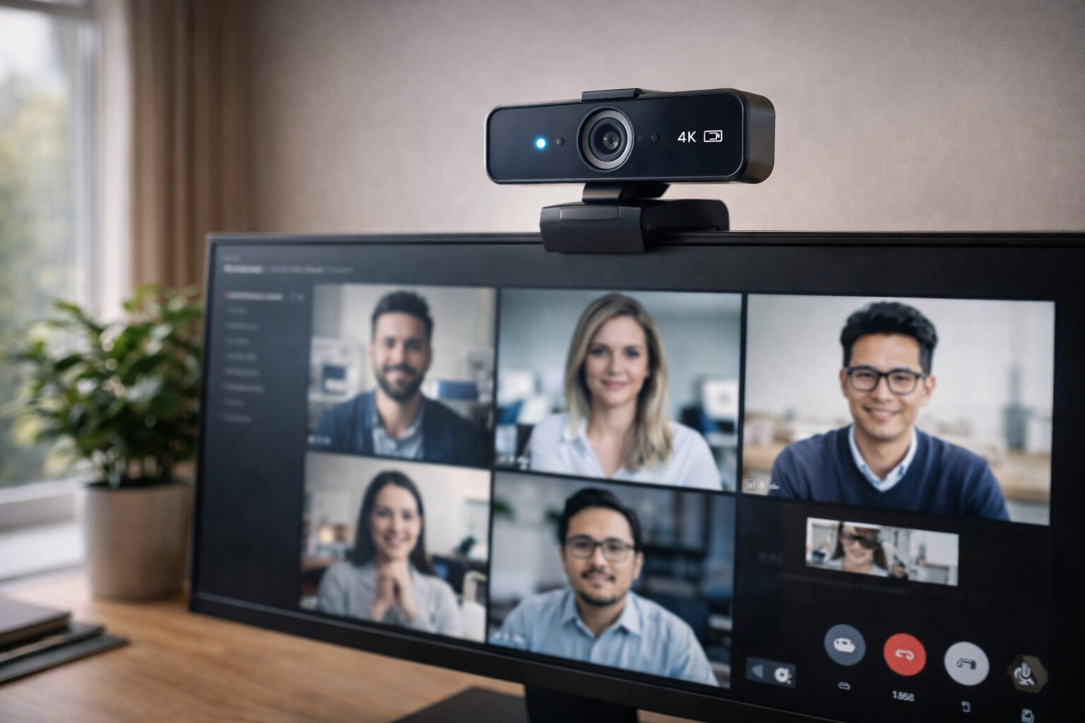 Externe 4K-Webcam mit KI-Unterstützung