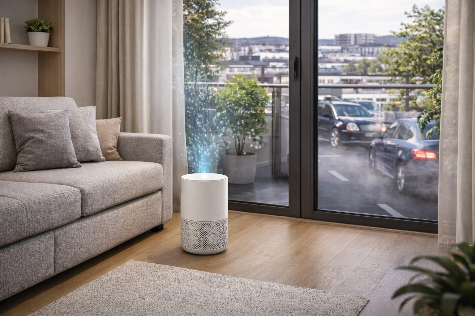 Kompakte Luftreiniger mit HEPA Filter