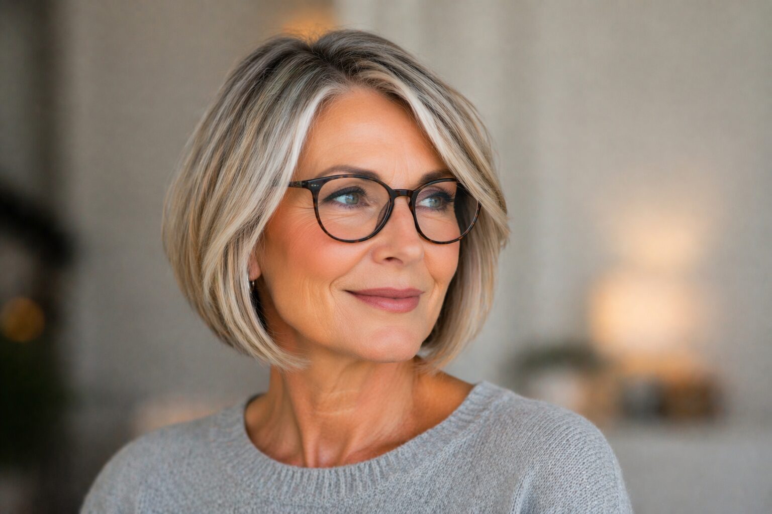 Bob peppige Frisuren für Frauen ab 50 mit zeitloser Kante