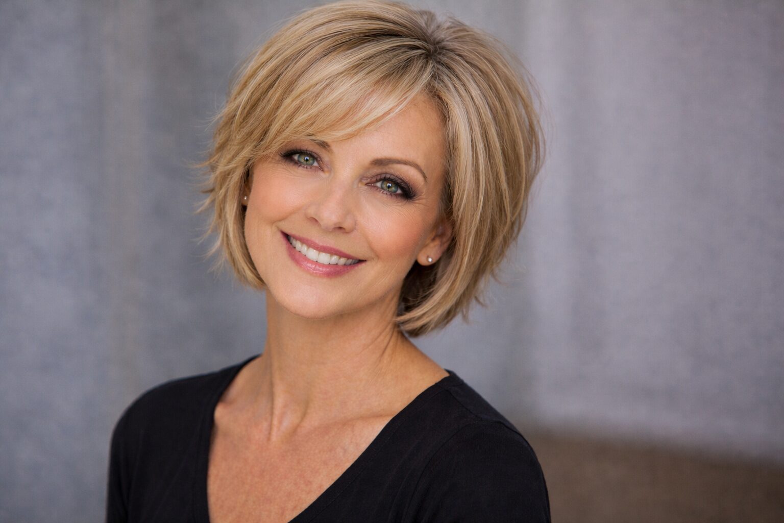 Kurzer frecher Stufenbob ohne Pony