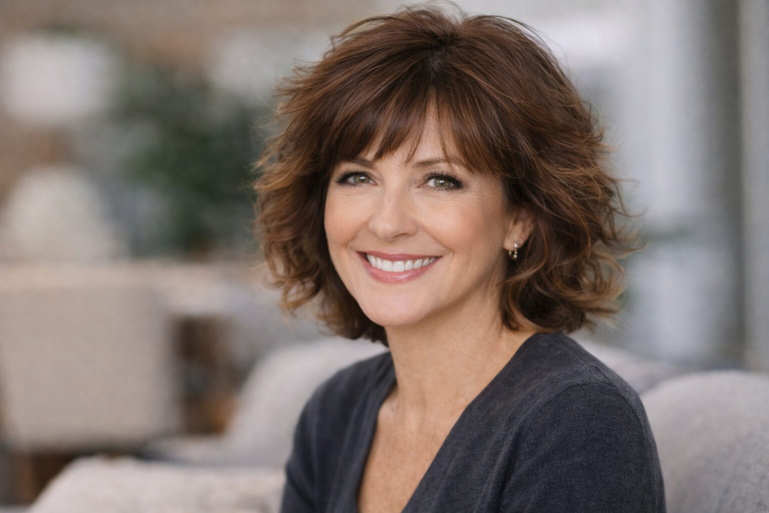 Mittellange Soft Shag