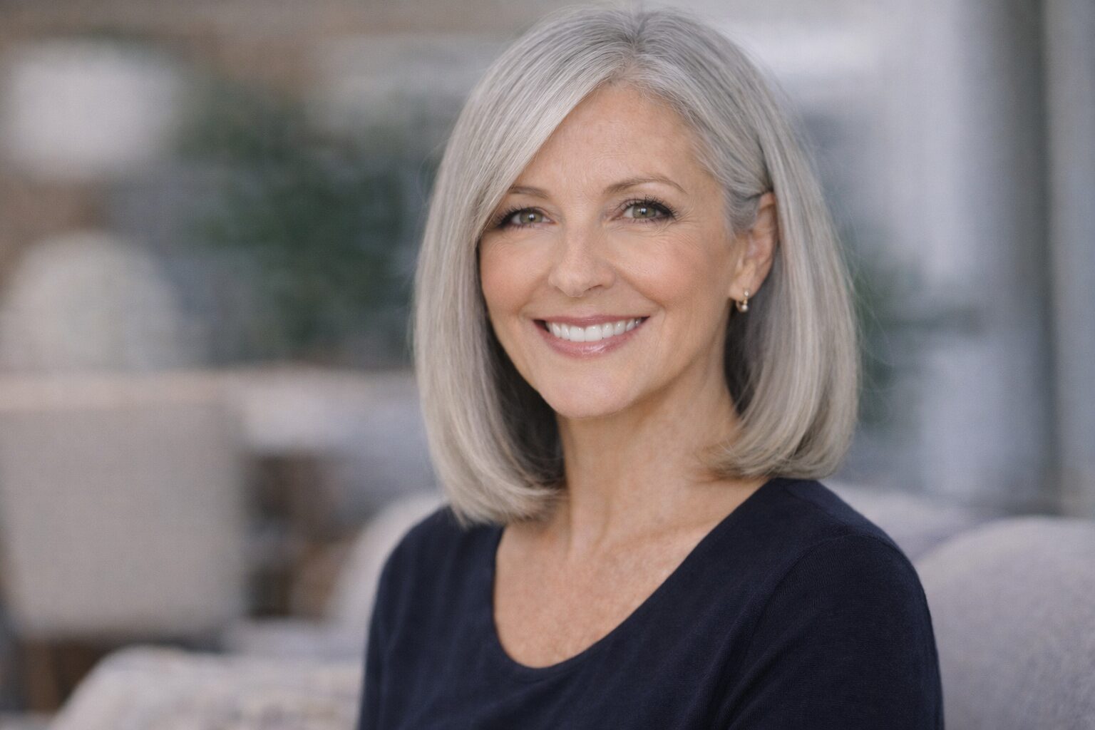 Porträt einer lächelnden Frau