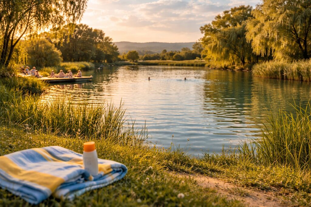 Die 10 schönsten Teiche und Seen in Wien und Umgebung Spätsommer am See bei Wien