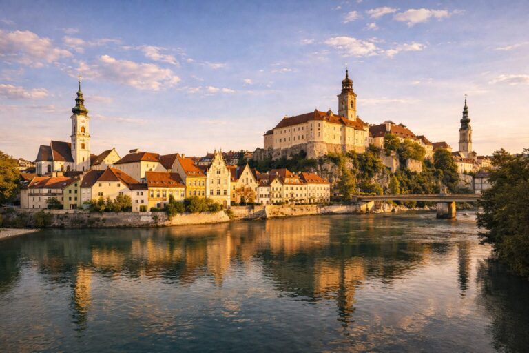 Steyr im goldenen Licht