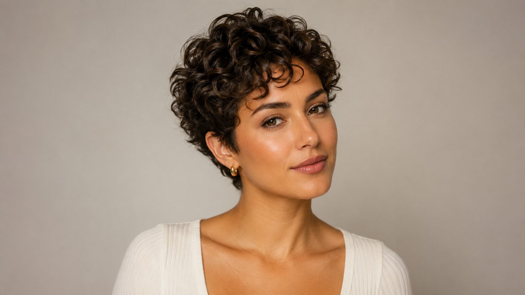 Curly Pixie Cut für lockiges Haar
