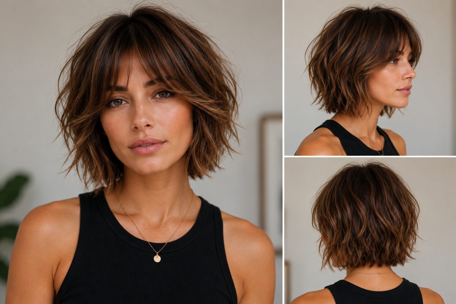 Kurzer Shag Bob