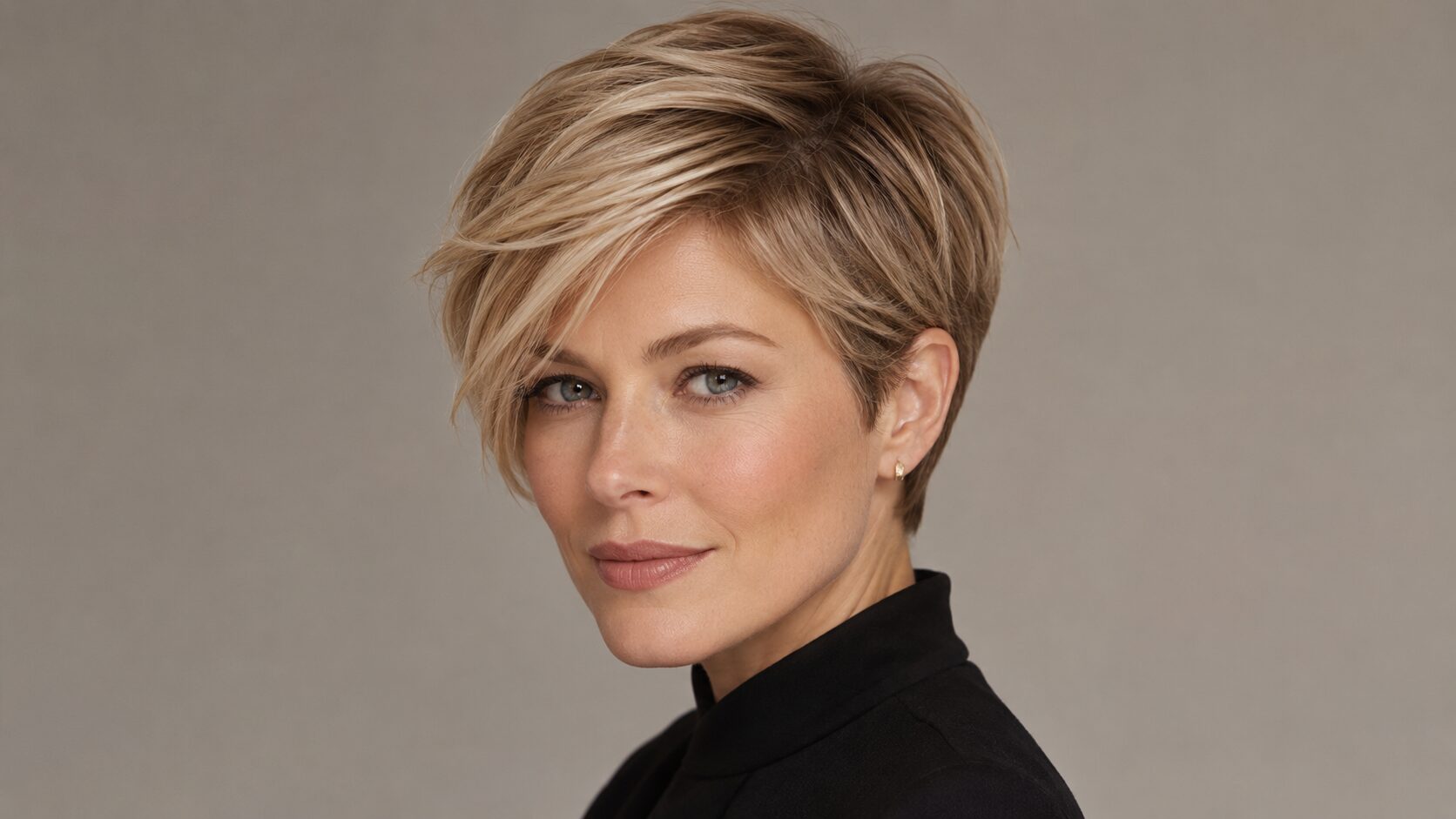 Long Pixie Cut mit längerem Deckhaar