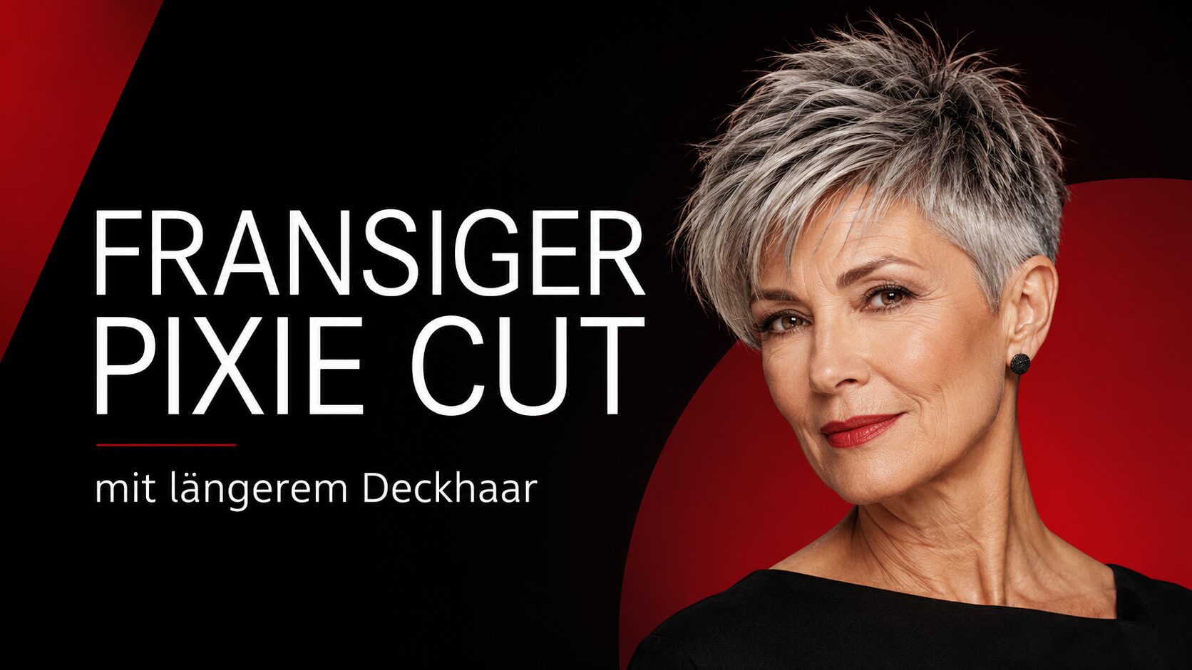 Fransiger Pixie Cut mit längerem Deckhaar