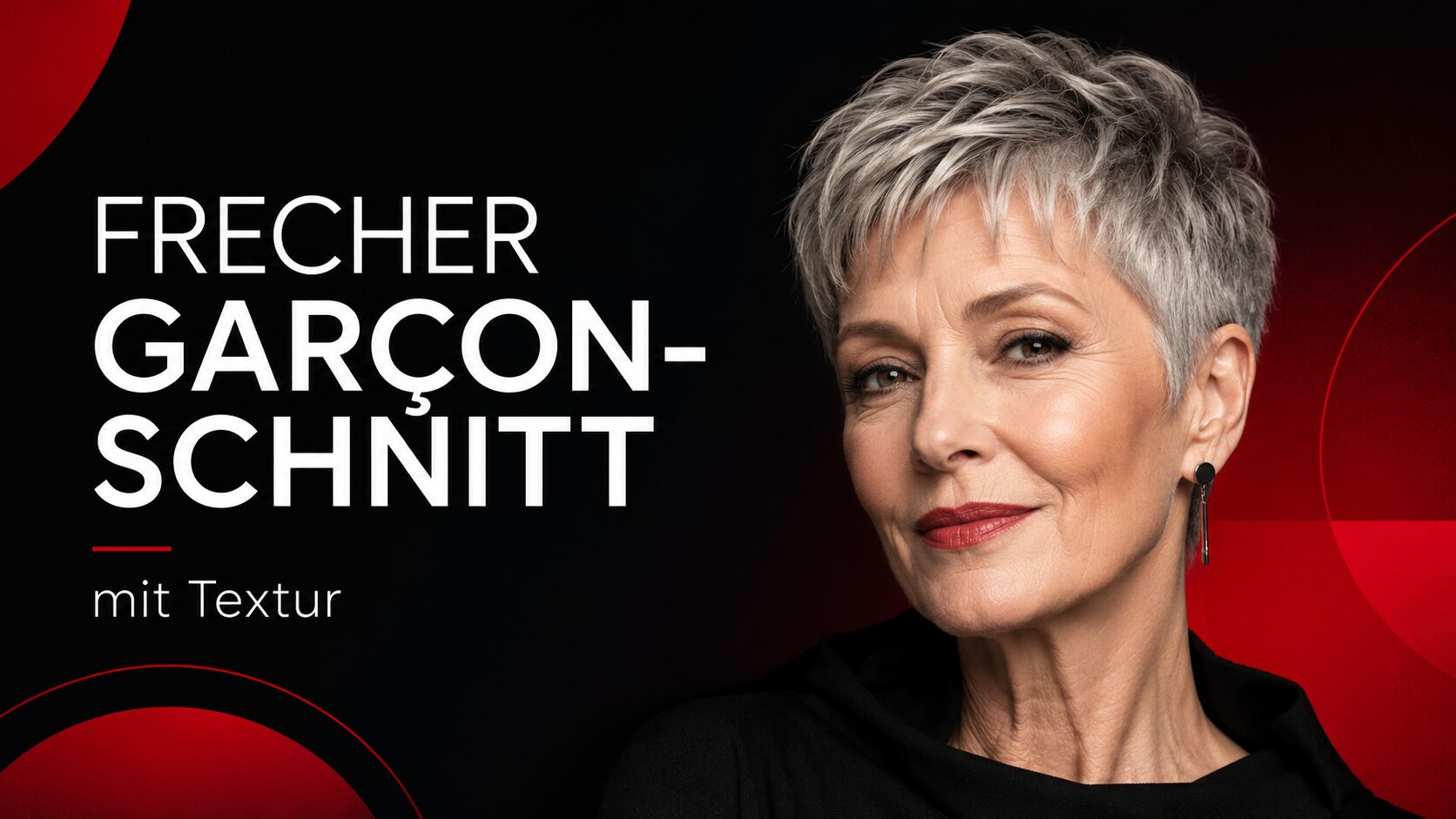 Frecher Garçon-Schnitt mit Textur