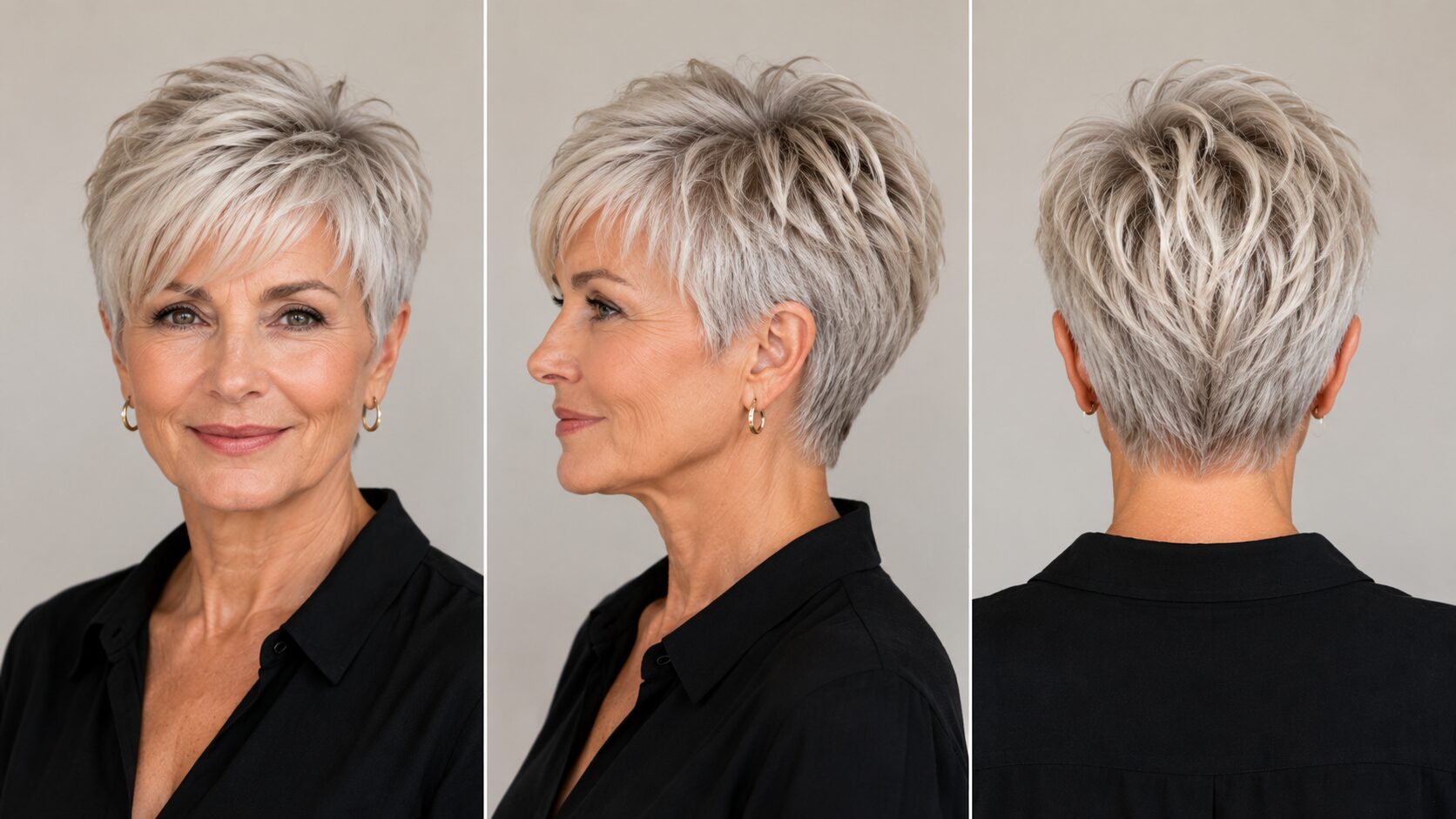 Frecher Pixie mit gestuftem Deckhaar