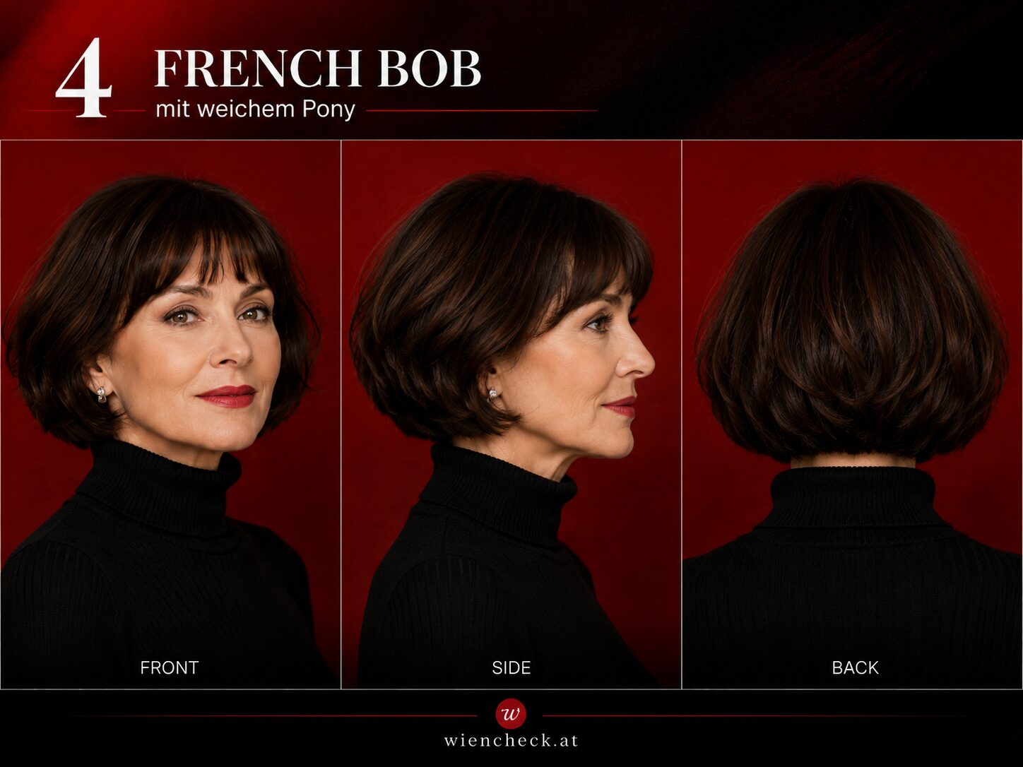French Bob mit kurzem Pony
