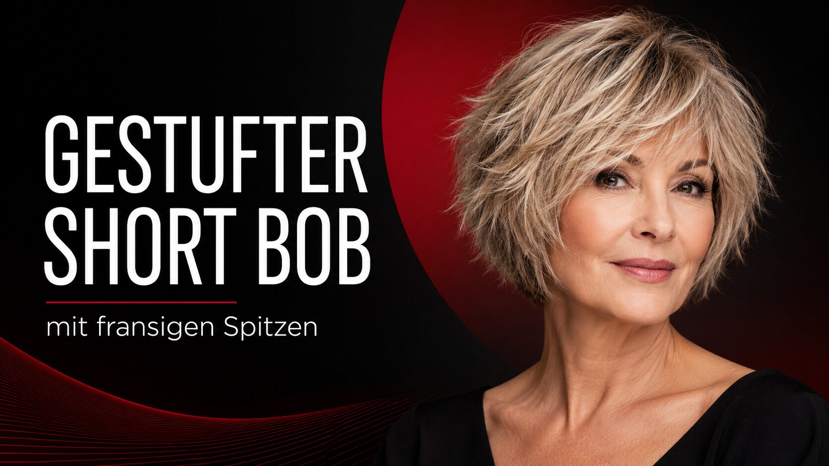 Gestufter Short Bob mit fransigen Spitzen