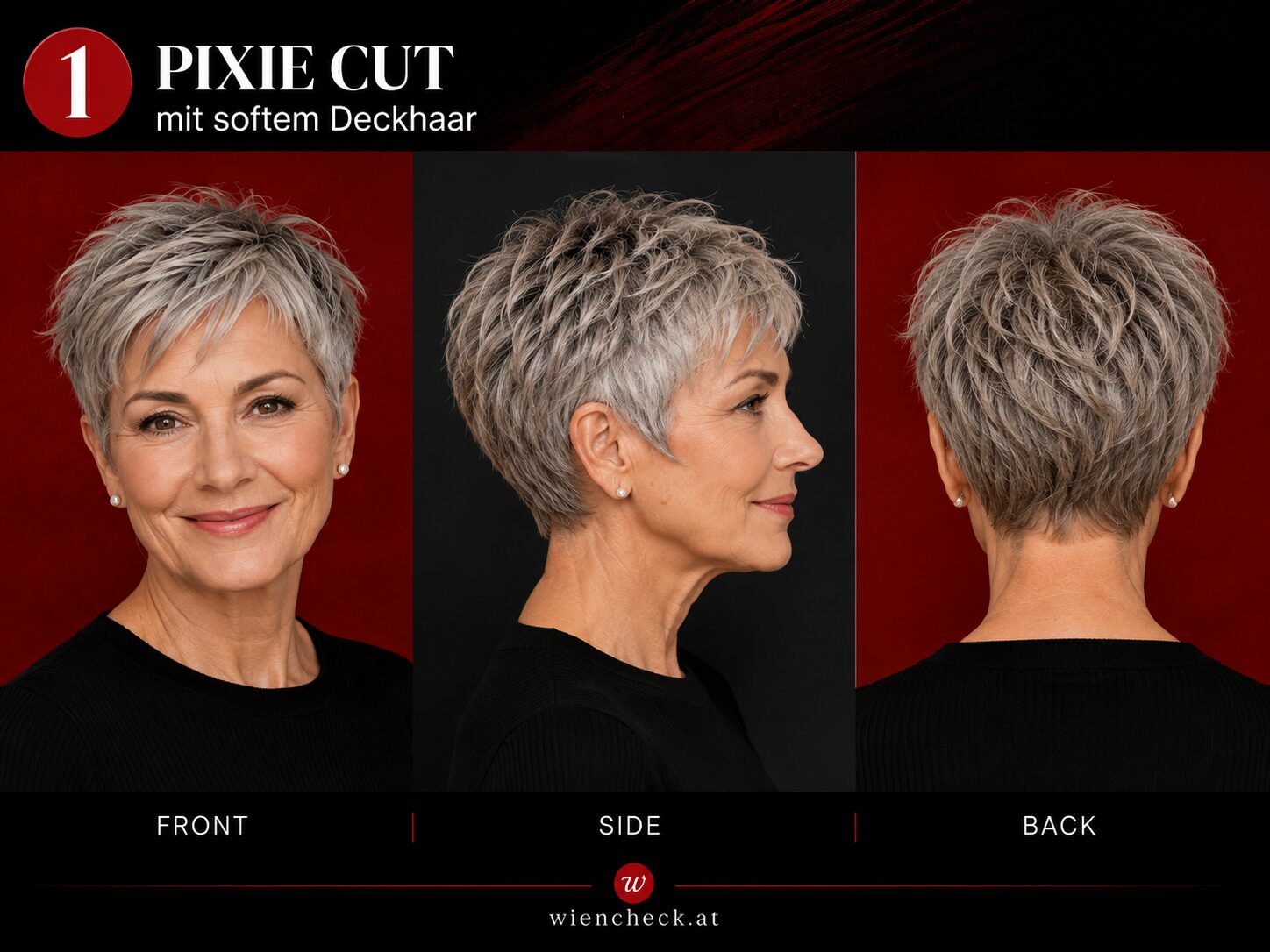 Klassischer Pixie Cut mit weichem Deckhaar