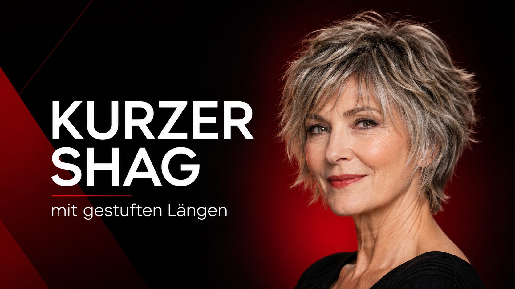 Kurzer Shag mit gestuften Längen