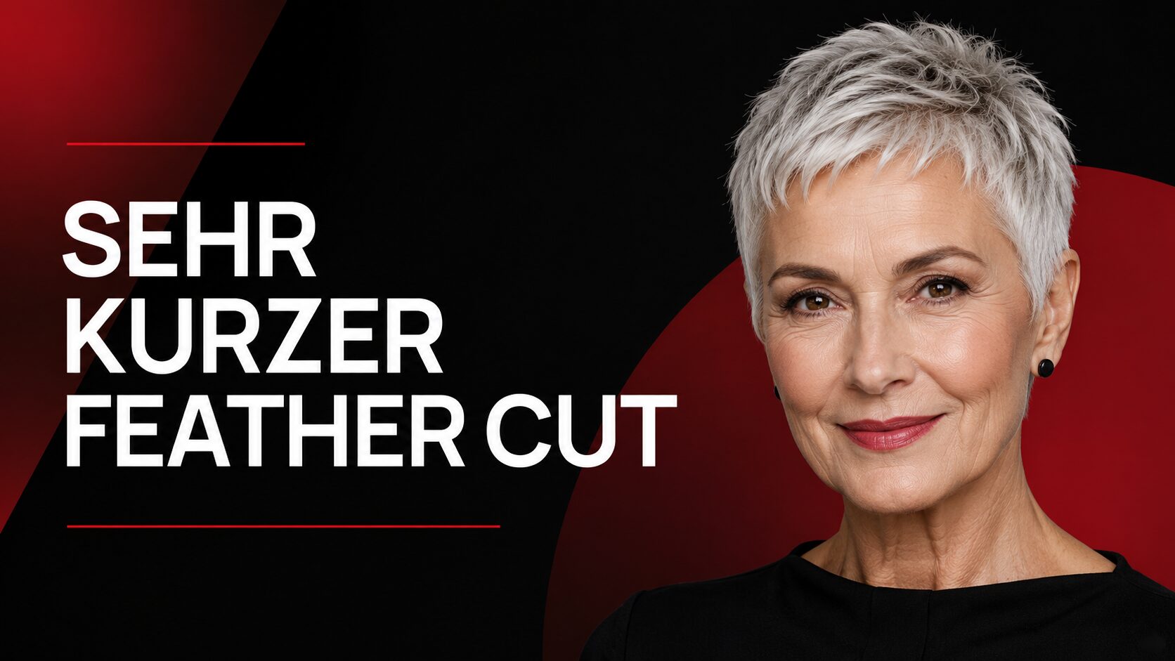 Sehr kurzer Feather Cut