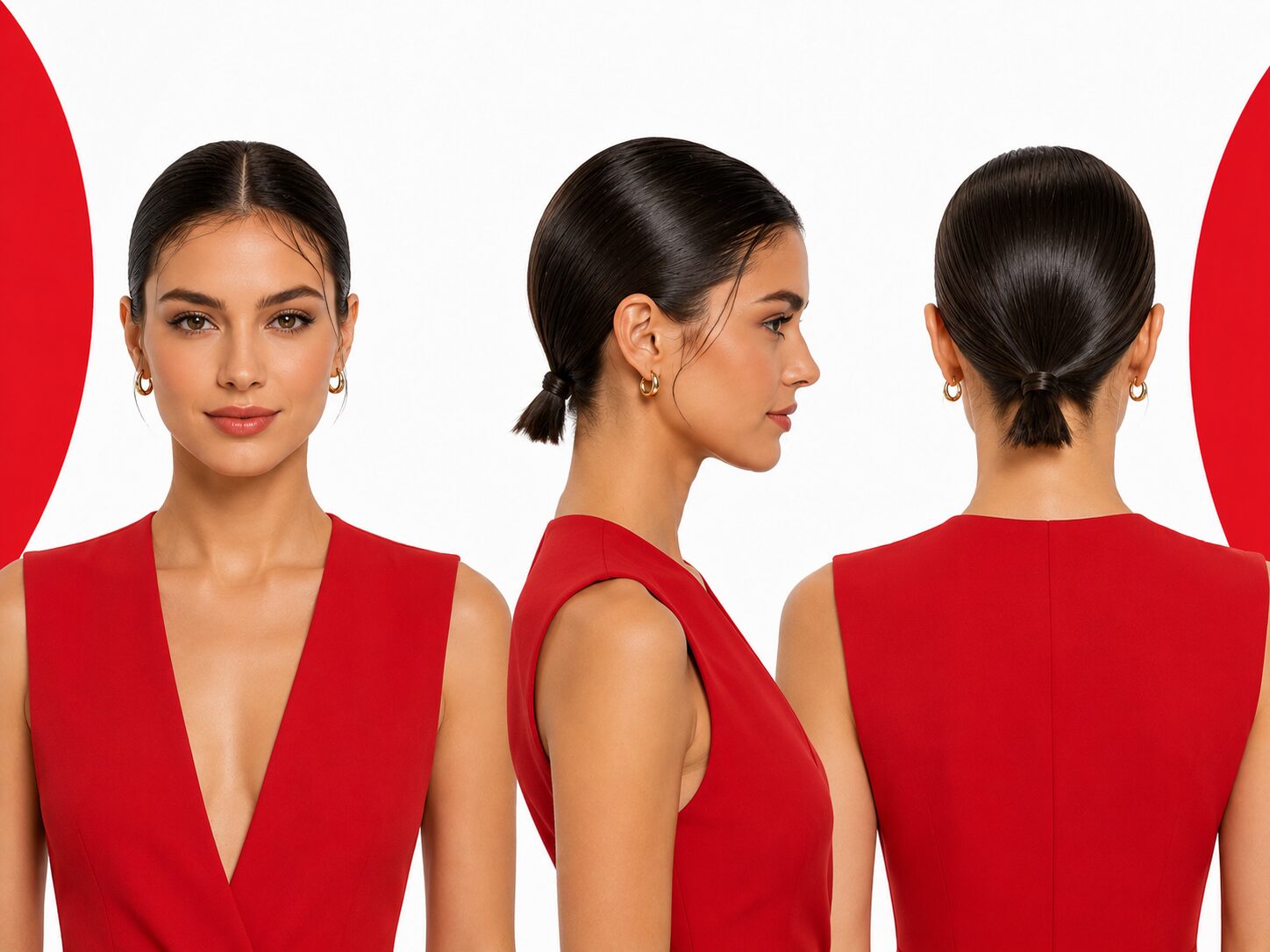 Sleek Zopf für kurze Haare