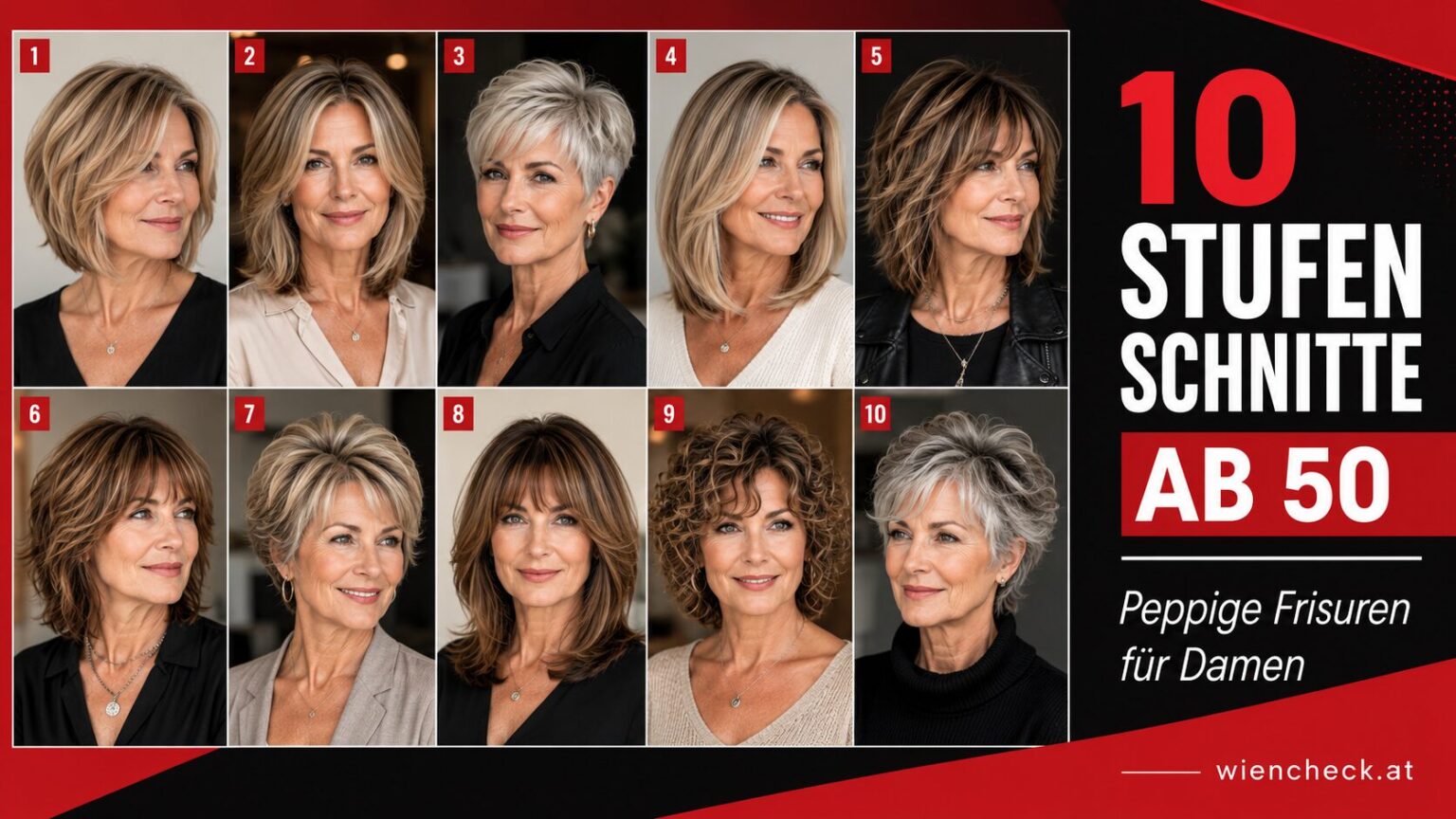 Stufenschnitt peppige Frisuren für Frauen ab 50 Stufenschnitt peppige Frisuren für Frauen ab 50