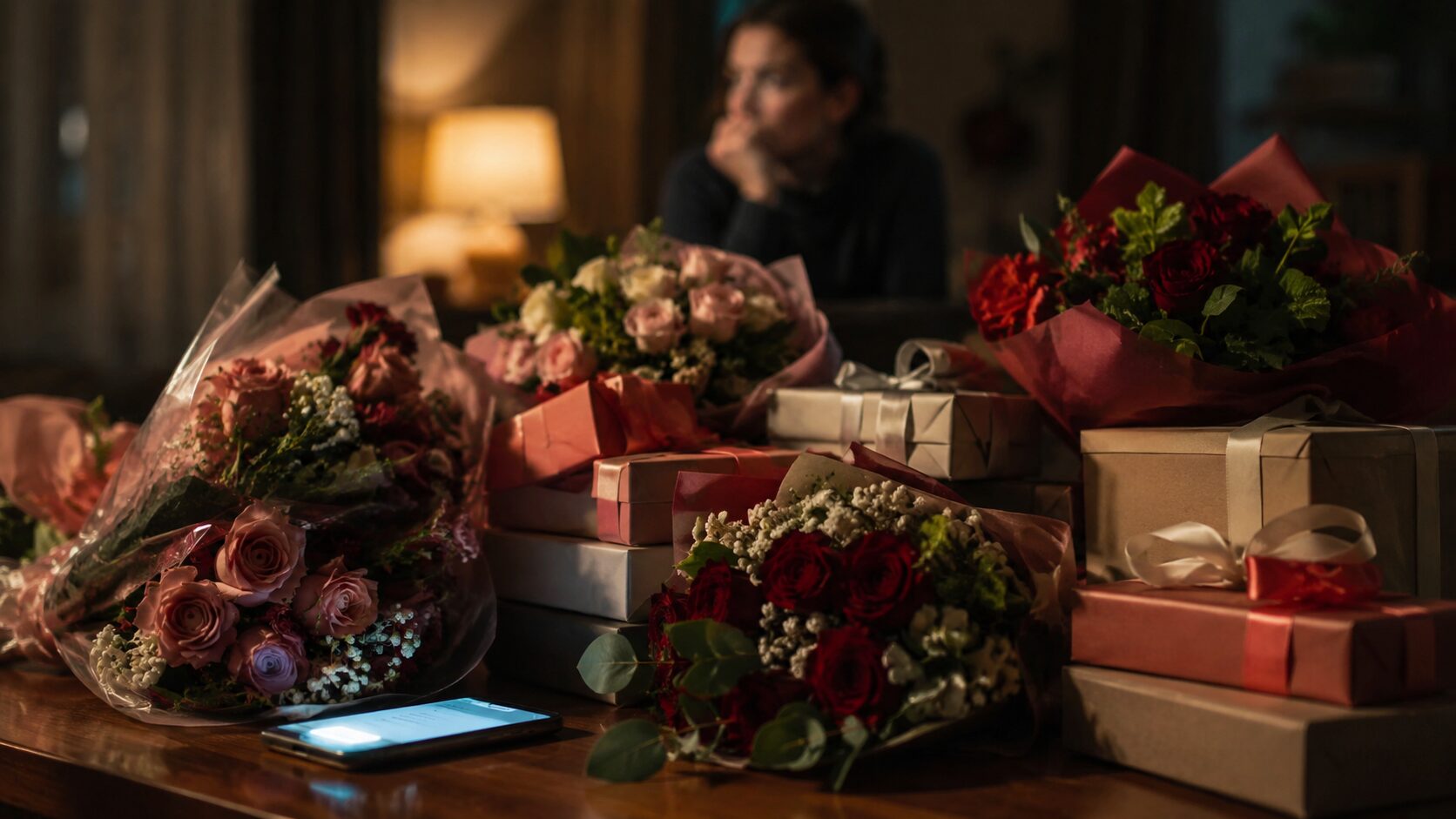 Übertriebene Zuwendung und Geschenke als Anzeichen für Love Bombing