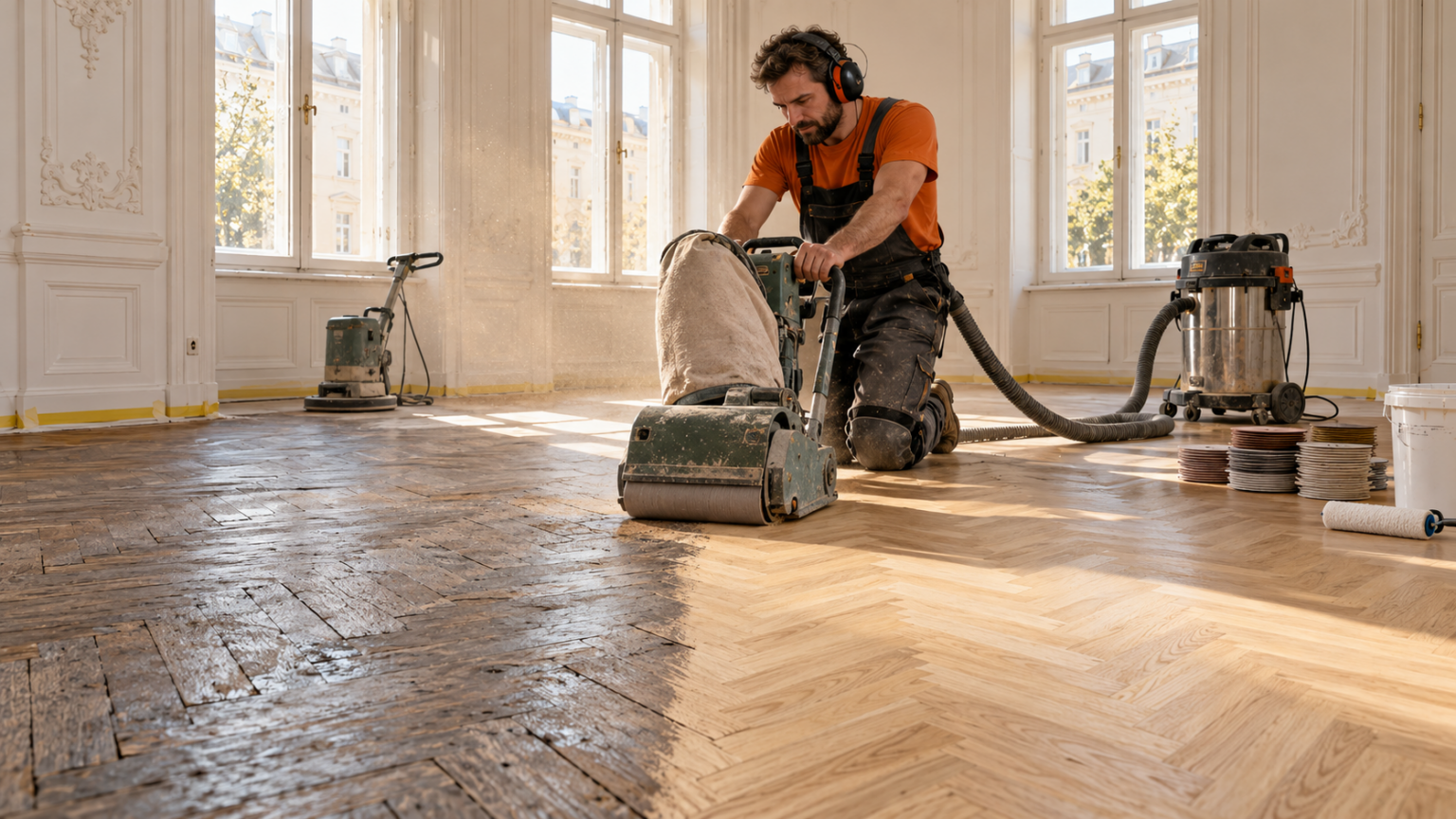 Was kostet 25 qm Parkett abschleifen und versiegeln? Vom alten zum neuen Parkett